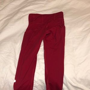 lululemon athletica Other - bright red lululemon capris lululemon athletica Other - bright red lululemon capris
